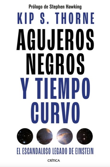 Portada de Agujeros negros y tiempo curvo, de Kip Thorne